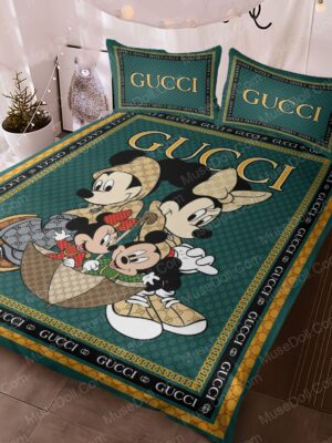 Mickey Mouse Gucci Bed Set Bedding Set